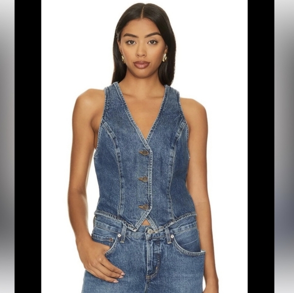 NWT- Agolde Heller Vest- Sz S - Picture 2 of 4
